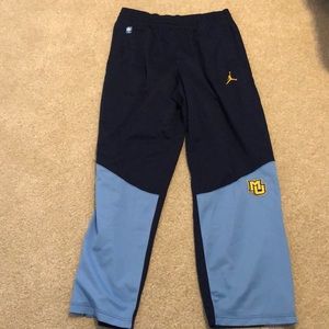 Marquette warm up pants